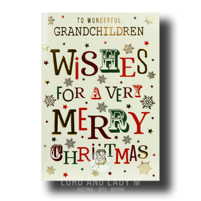 19cm - To Wonderful Grandchildren Wishes For - BGC