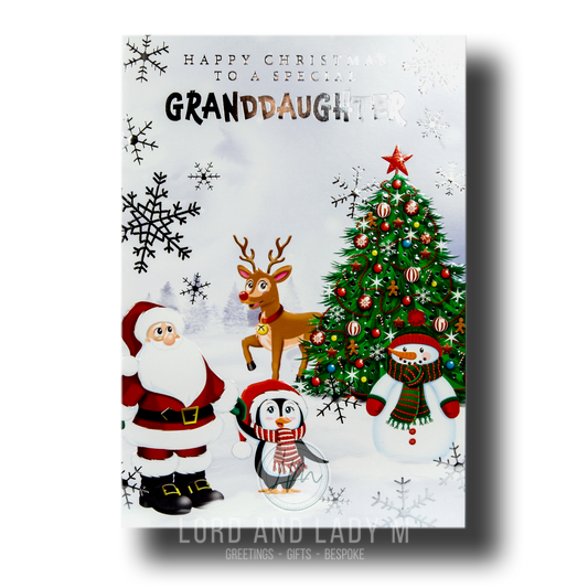 19cm - .. Christmas To A Special Granddaughter -BG