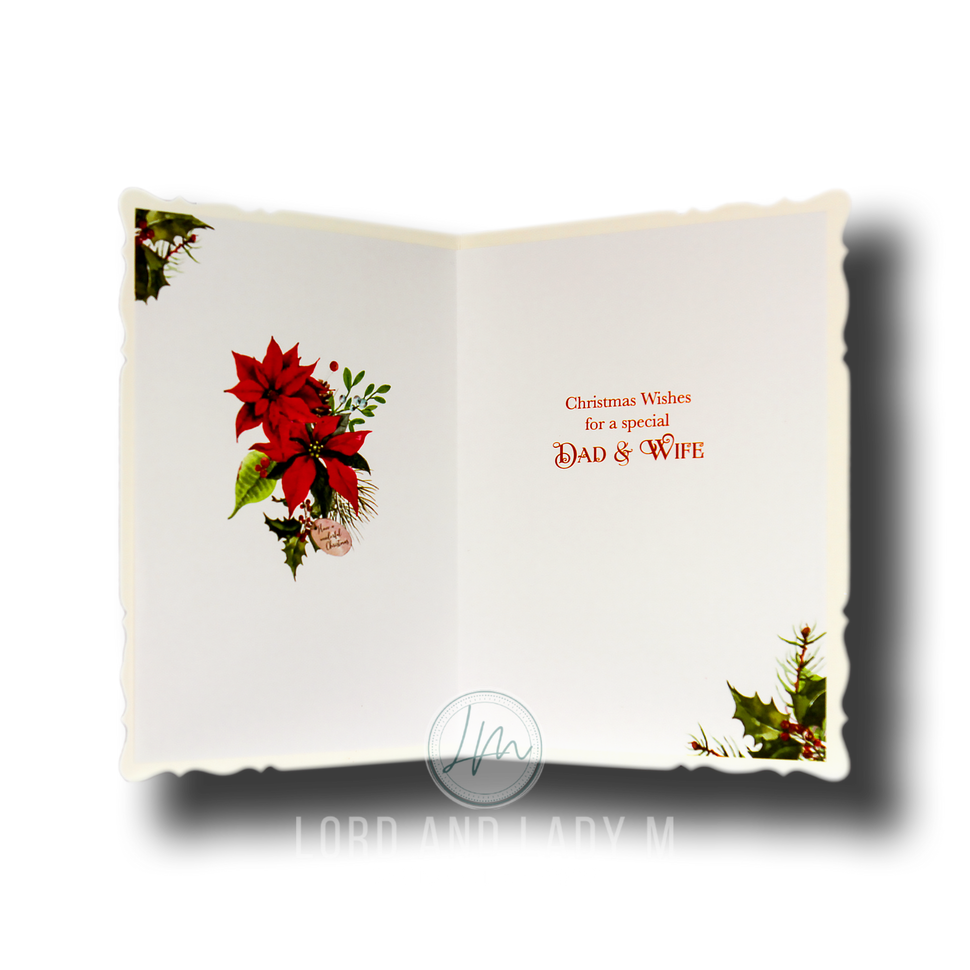 19cm - Merry Christmas Dad & Wife Wishing You - GH