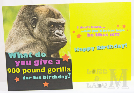 19cm - What Do You Give A 900 Pound Gorilla For His .....