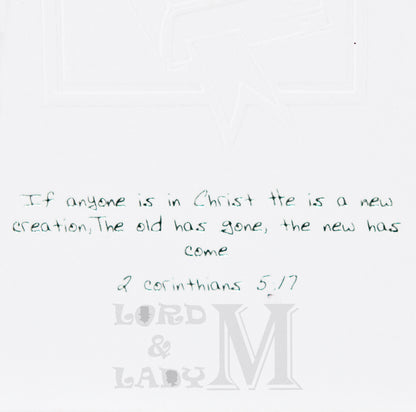 17cm - If Anyone Is In Christ - White Card - Son