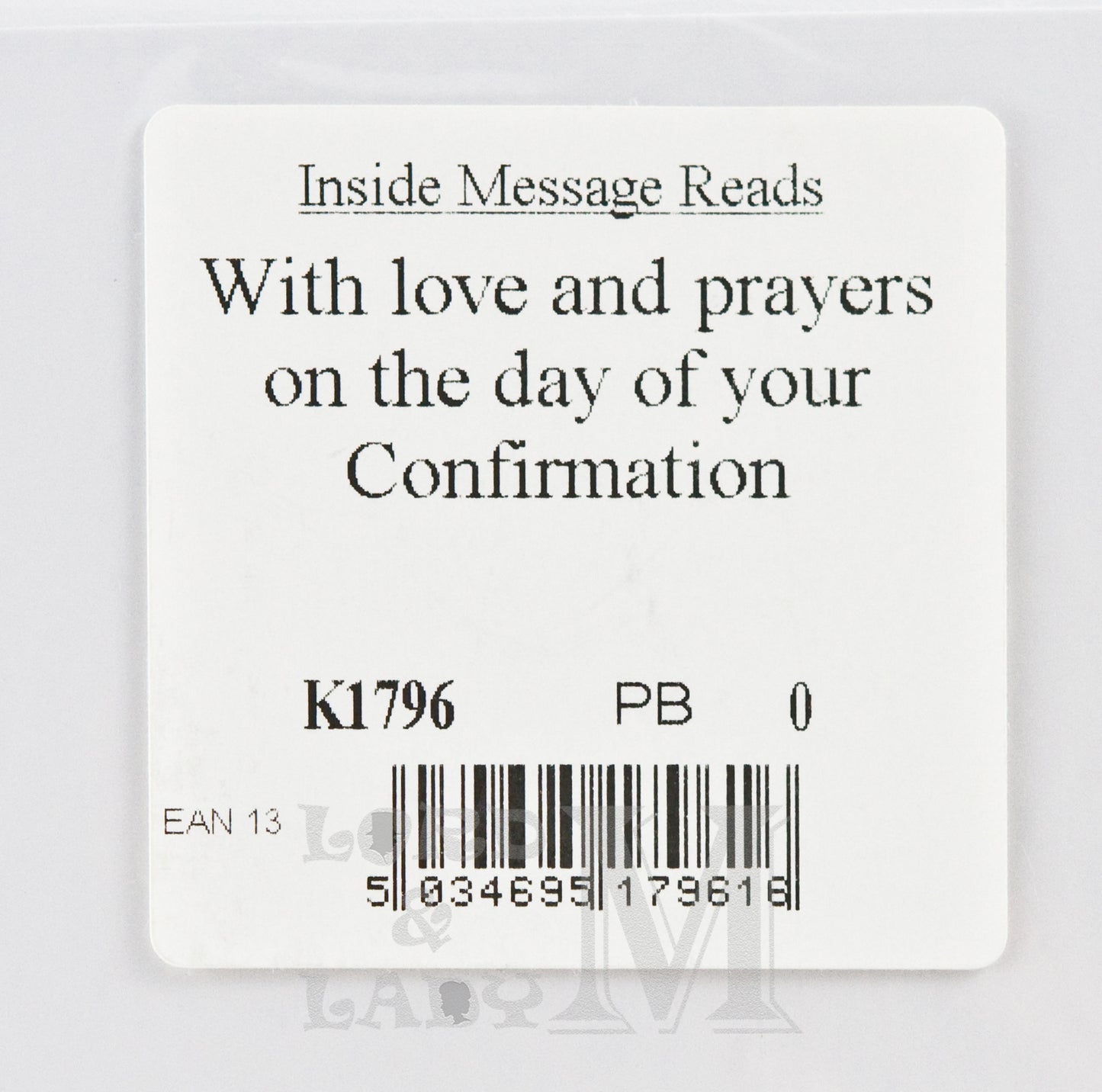 20cm - Bookmark Card - To Have Faith Is - Grandson