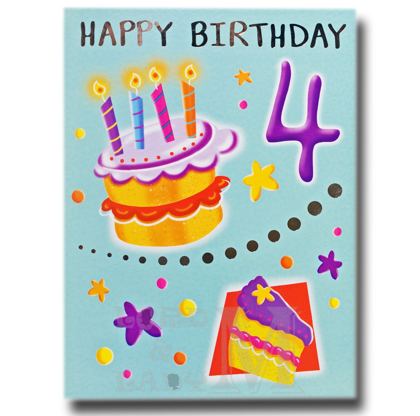 30cm - Happy Birthday 4 - Oversize - Large Let - H