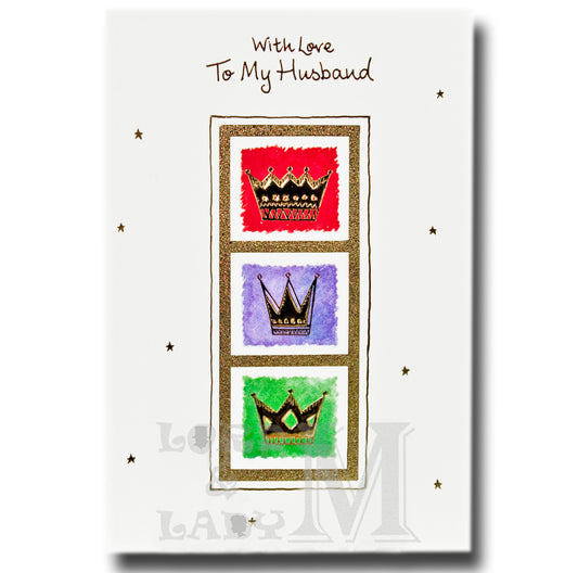 20cm - With Love To My Husband - 3 Crowns - CWH