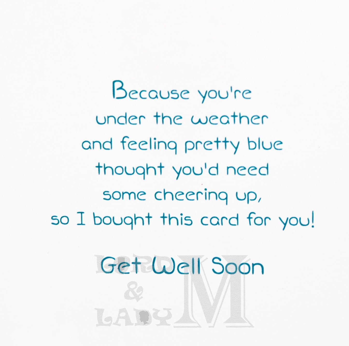 24cm - Get Well - Large Letter